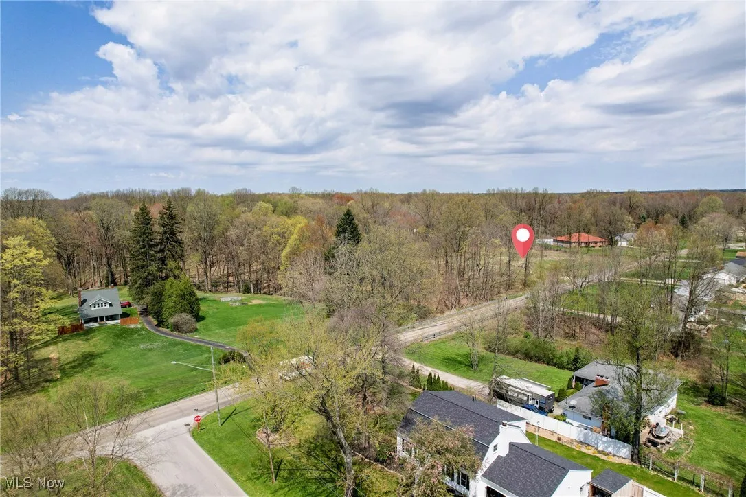 Drone / aerial view with a forest view
