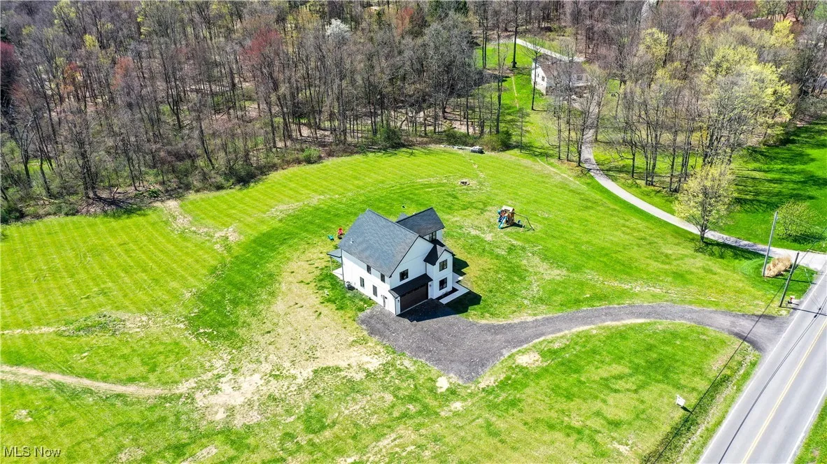 Aerial view featuring a rural view