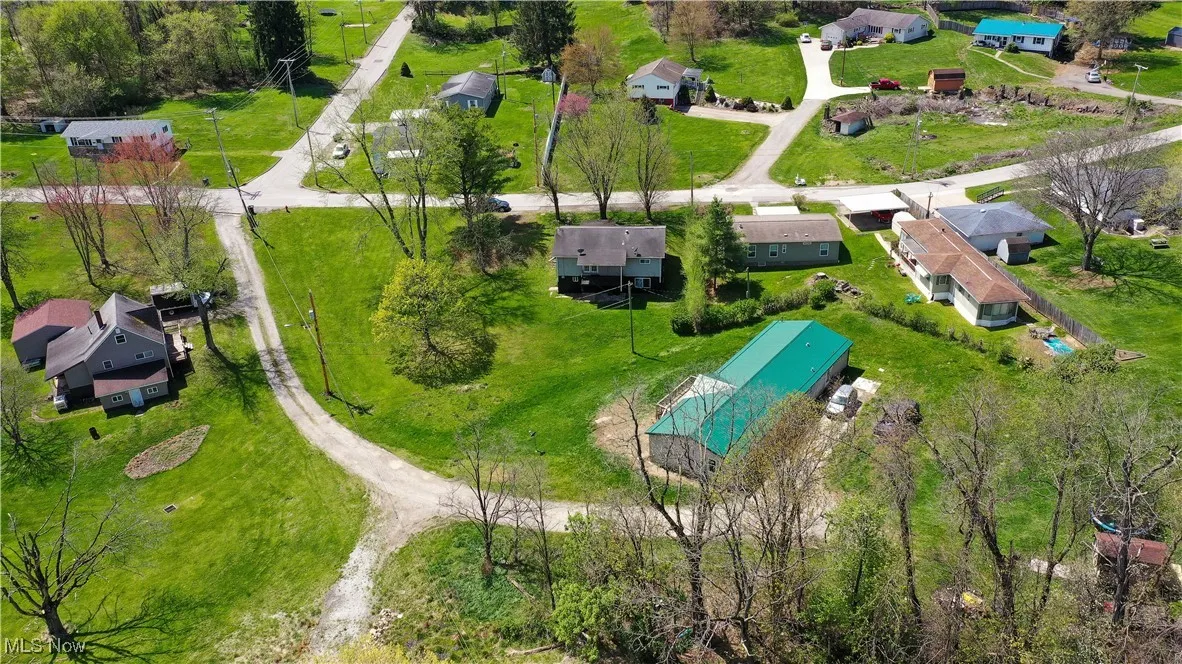 Bird's eye view with a residential view
