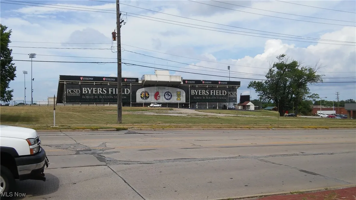 View of road with curbs and sidewalks