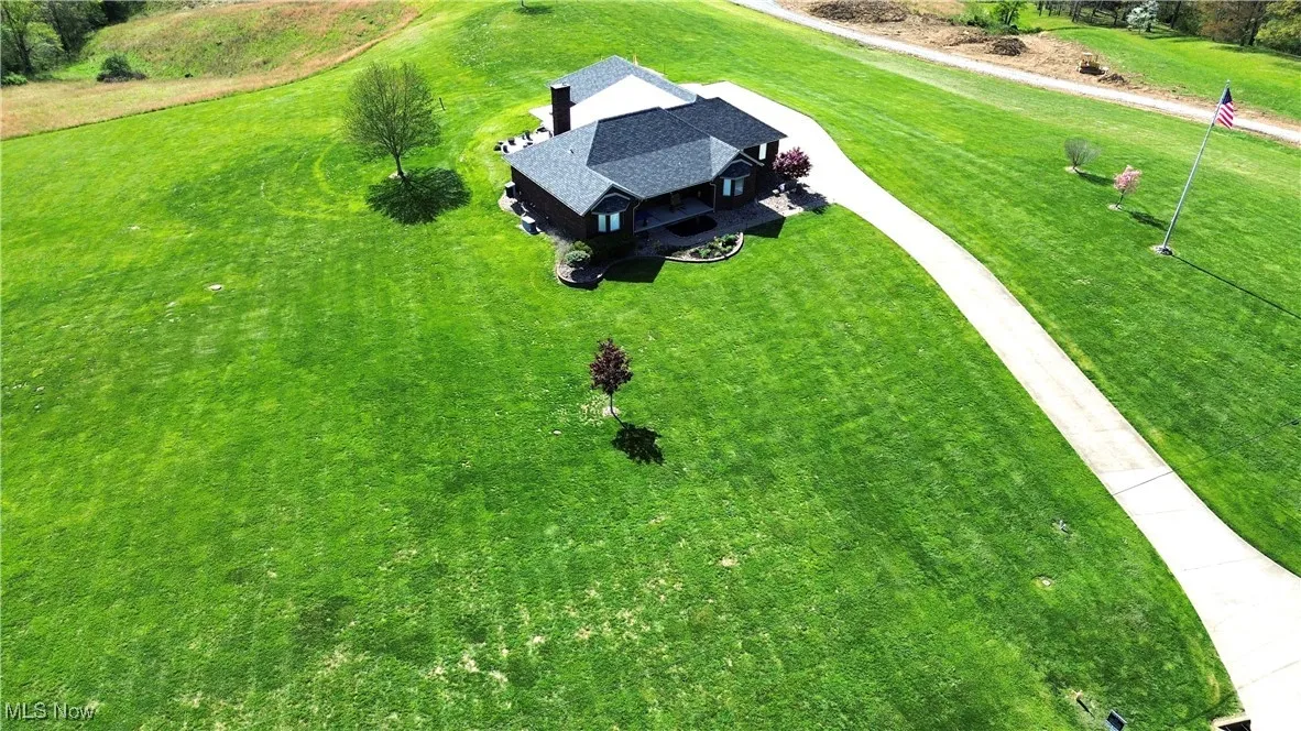 Birds eye view of property