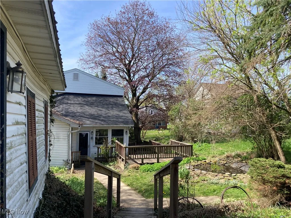 Looking Through the Backyard to the House