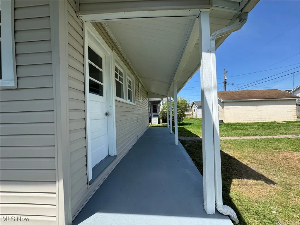 View of back porch