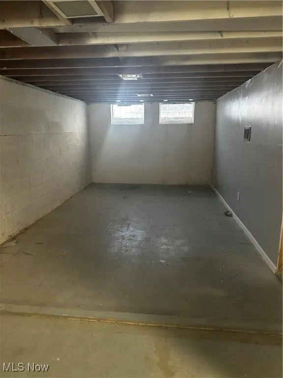 View of basement
