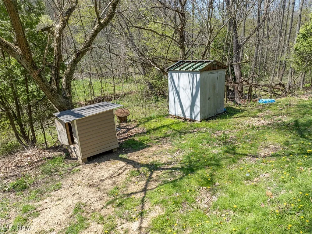 View of yard - storage shed