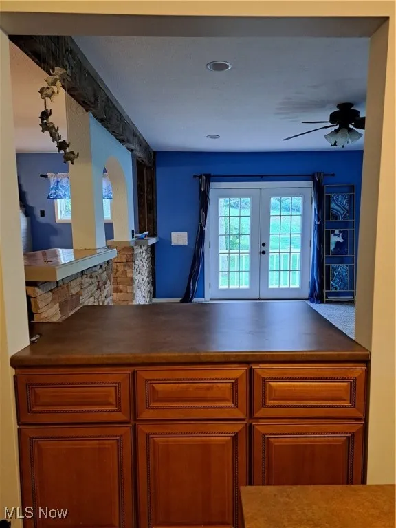 Kitchen looking into family room