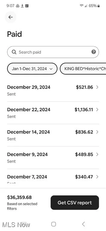 2024 AirBnb Income