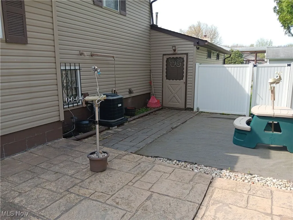 View of patio / terrace featuring central air condition unit