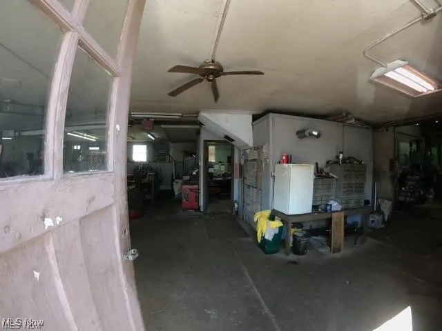 View to office area from entry way