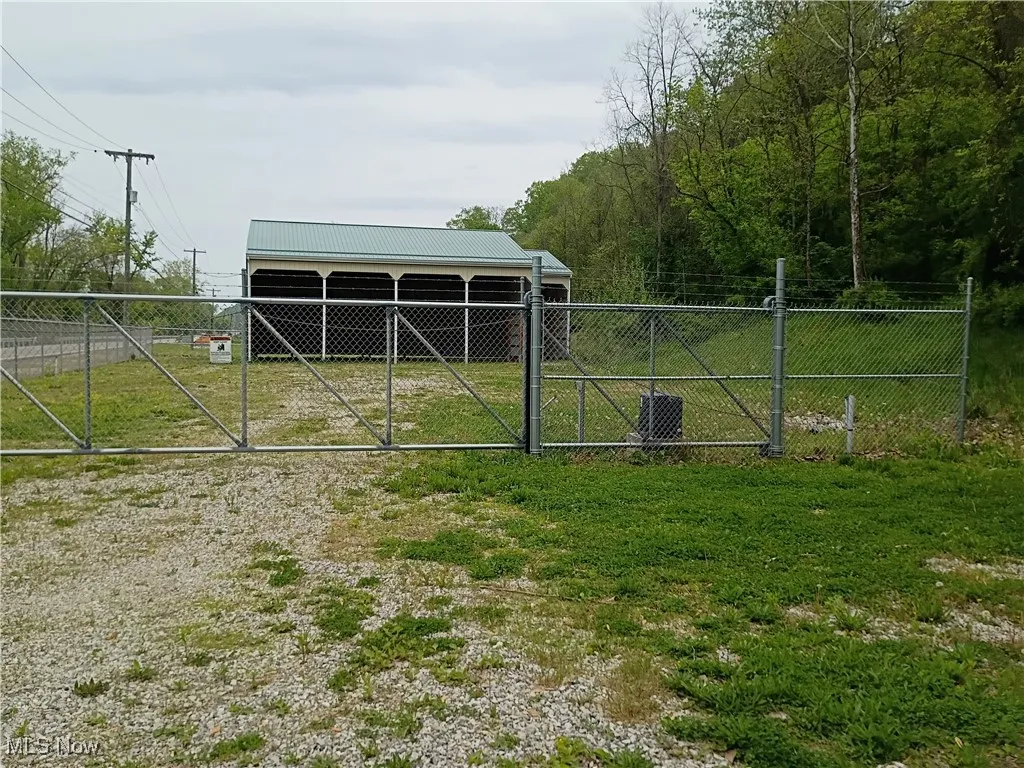 Building fenced-in