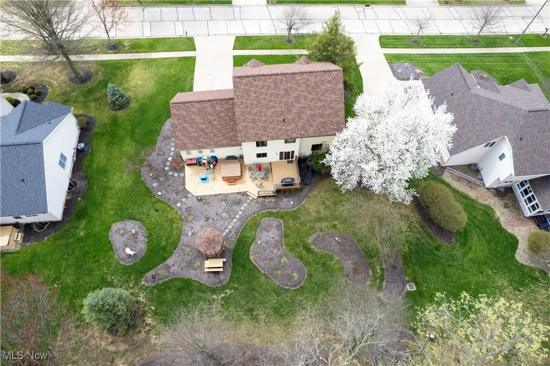 Birds eye view of property