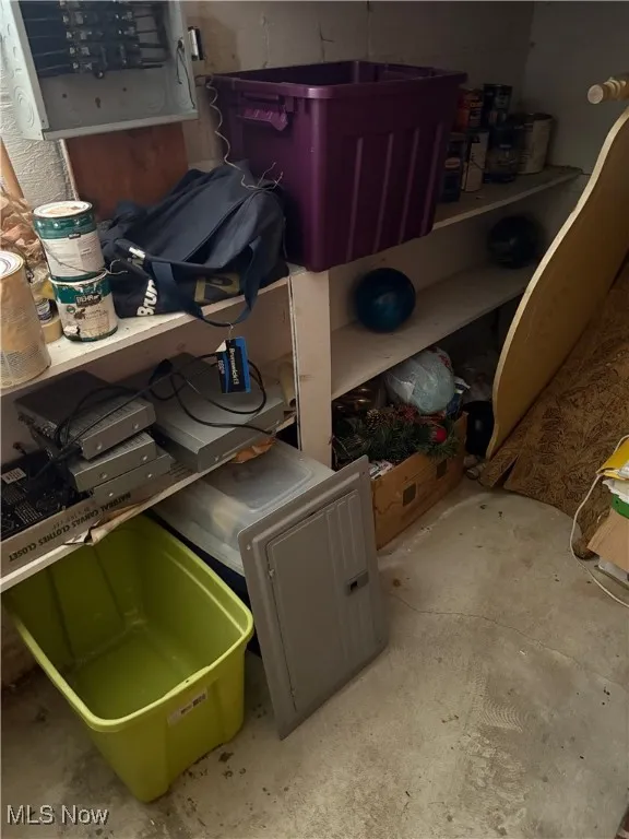 View of storage room