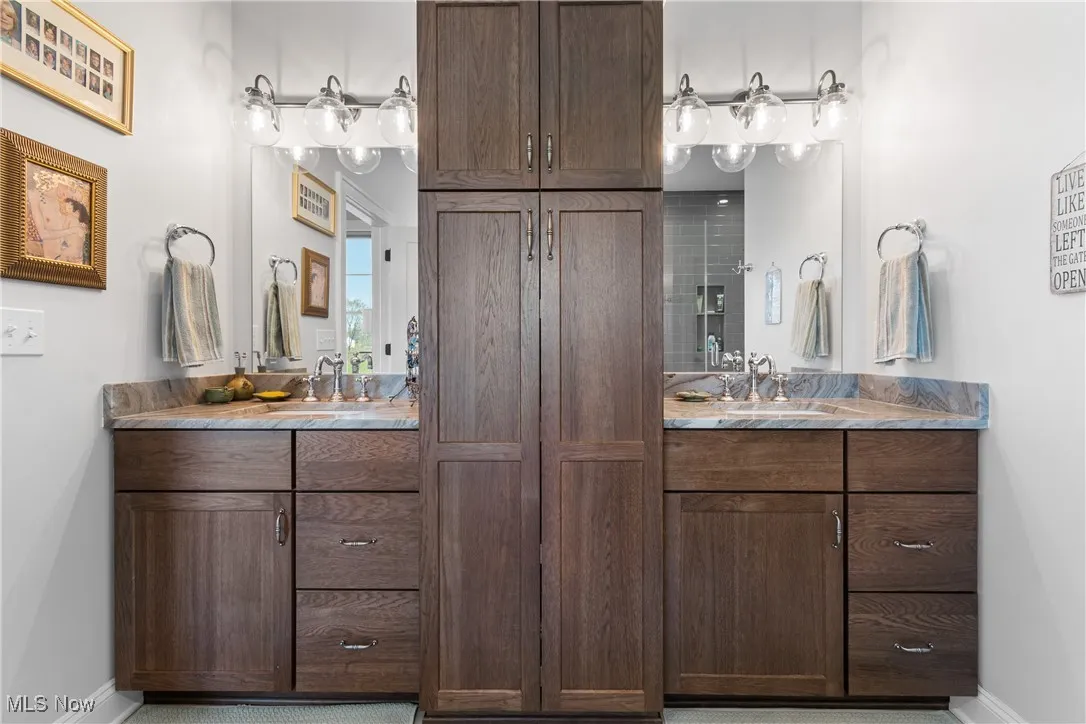 Main level primary suite bathroom