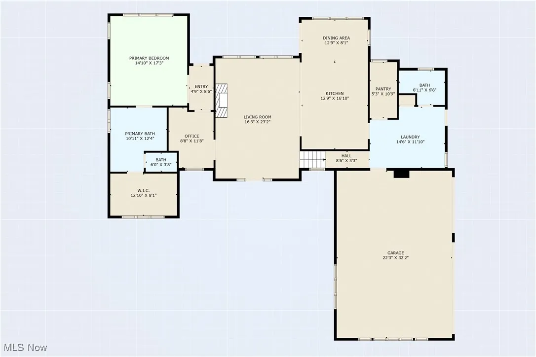 Main level floor plan