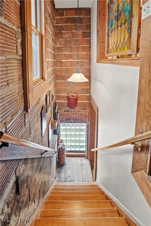 Stairs in the rear unit leading to the 2nd floor Office & Bedroom Suite