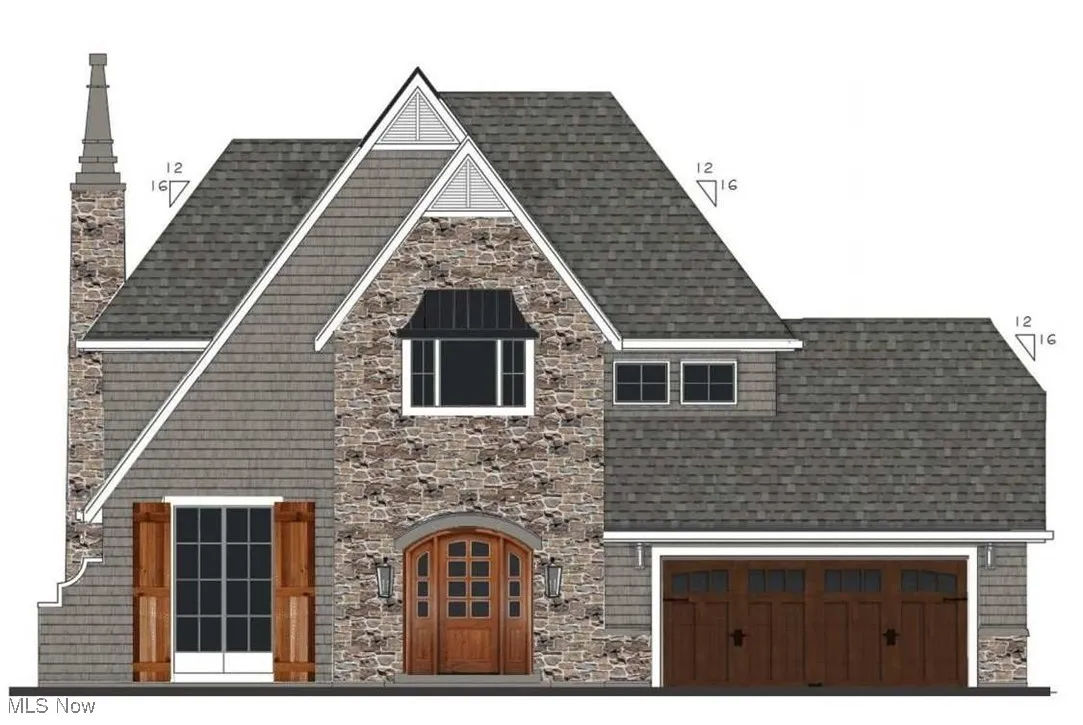 Optional Rendering - B-3 Shake & Stone Woodtone Cascade Slate - One of 8 Choices