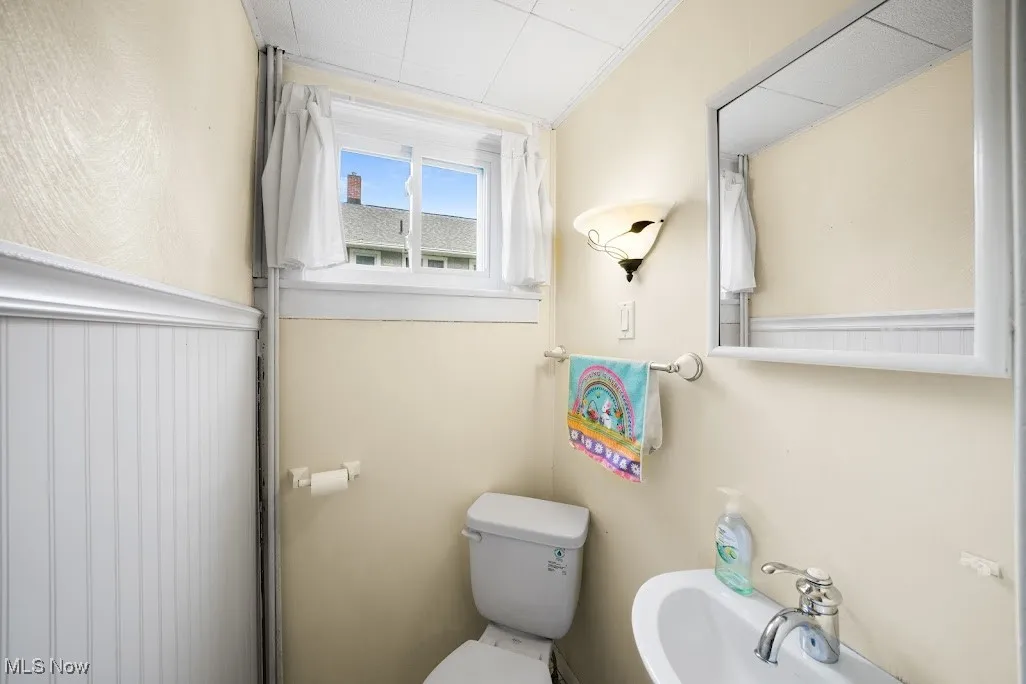 Half bathroom with toilet