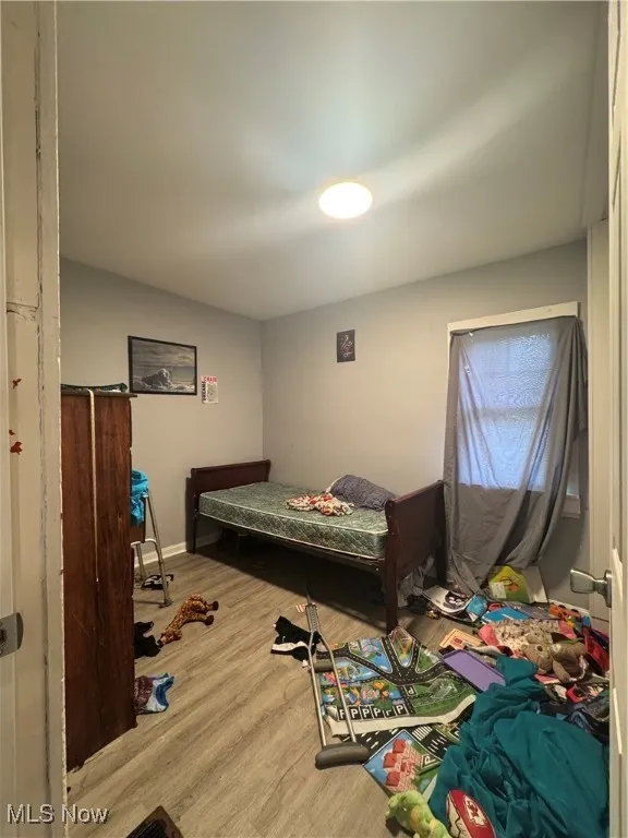 Bedroom featuring wood finished floors