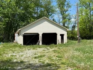 No overhead doors. Building located near the front of the property