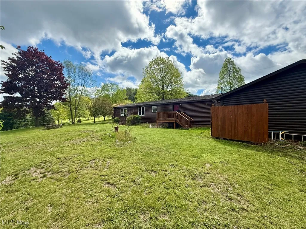 View of grassy yard
