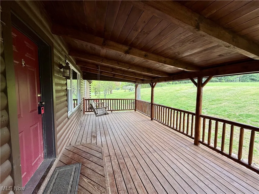 Deck with a lawn