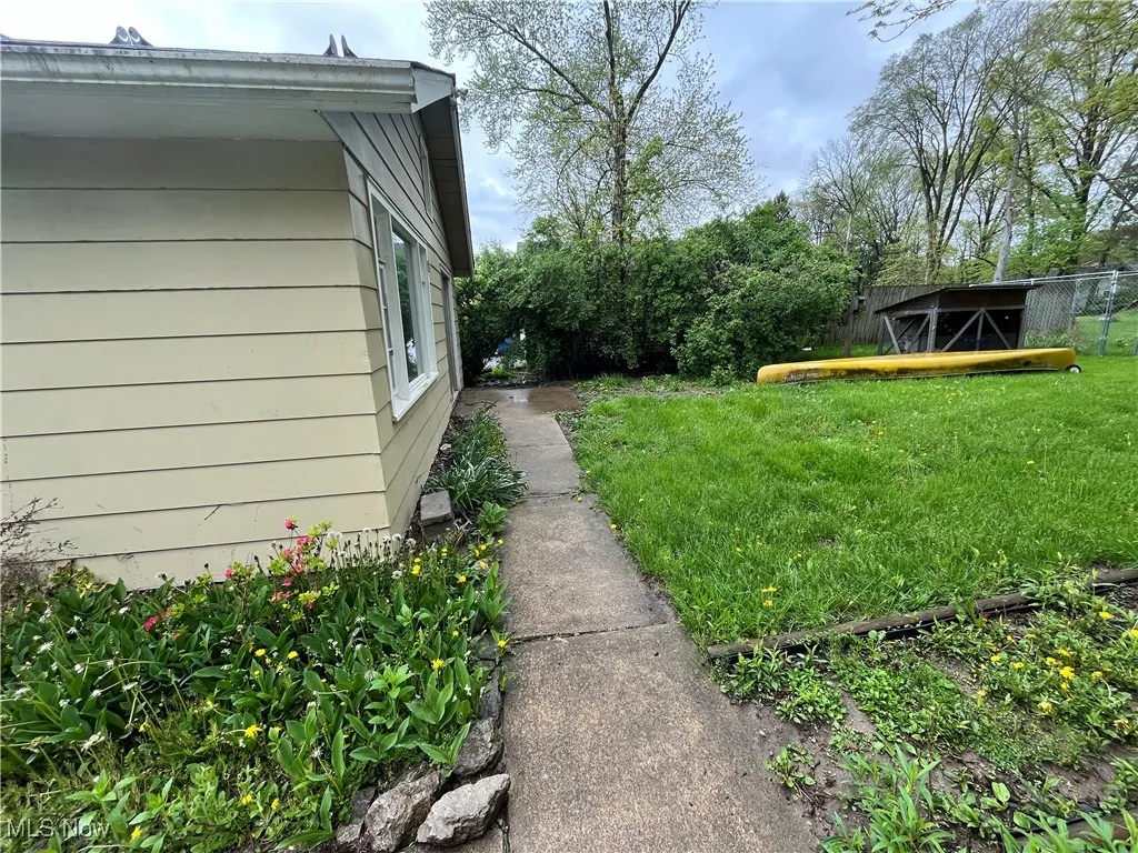 Sidewalk to back of home