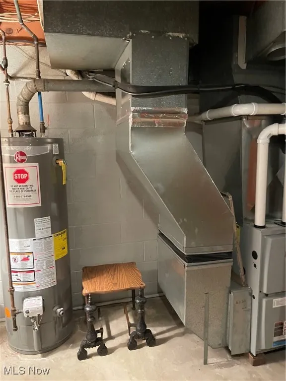 Utilities featuring water heater