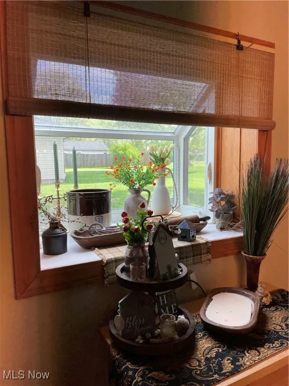 View of bay window in kitchen