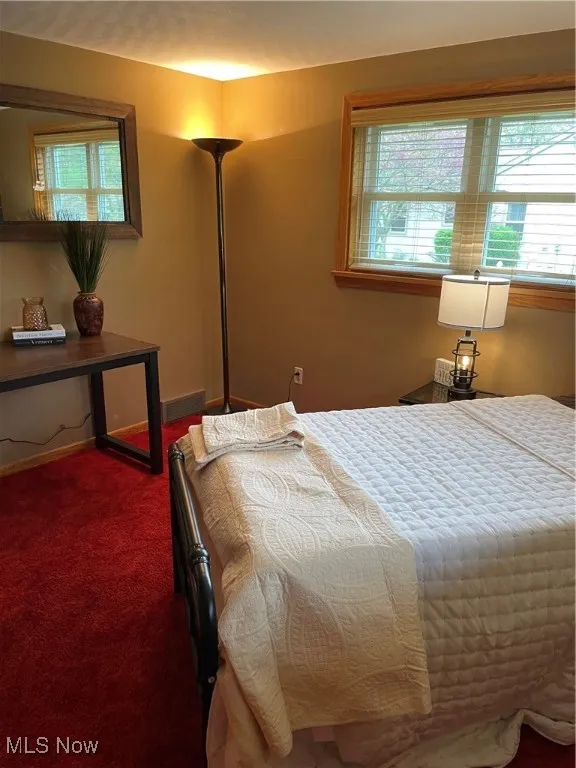 Carpeted bedroom