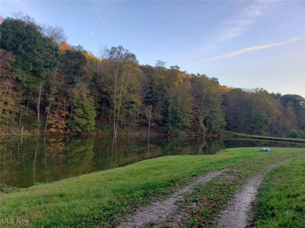 Road to ponds and gazebo