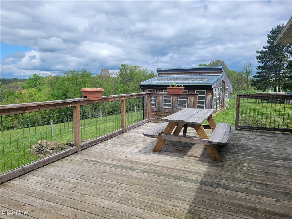 Wooden deck