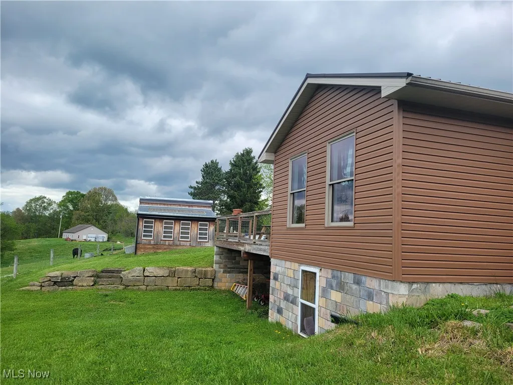 Rear view of house