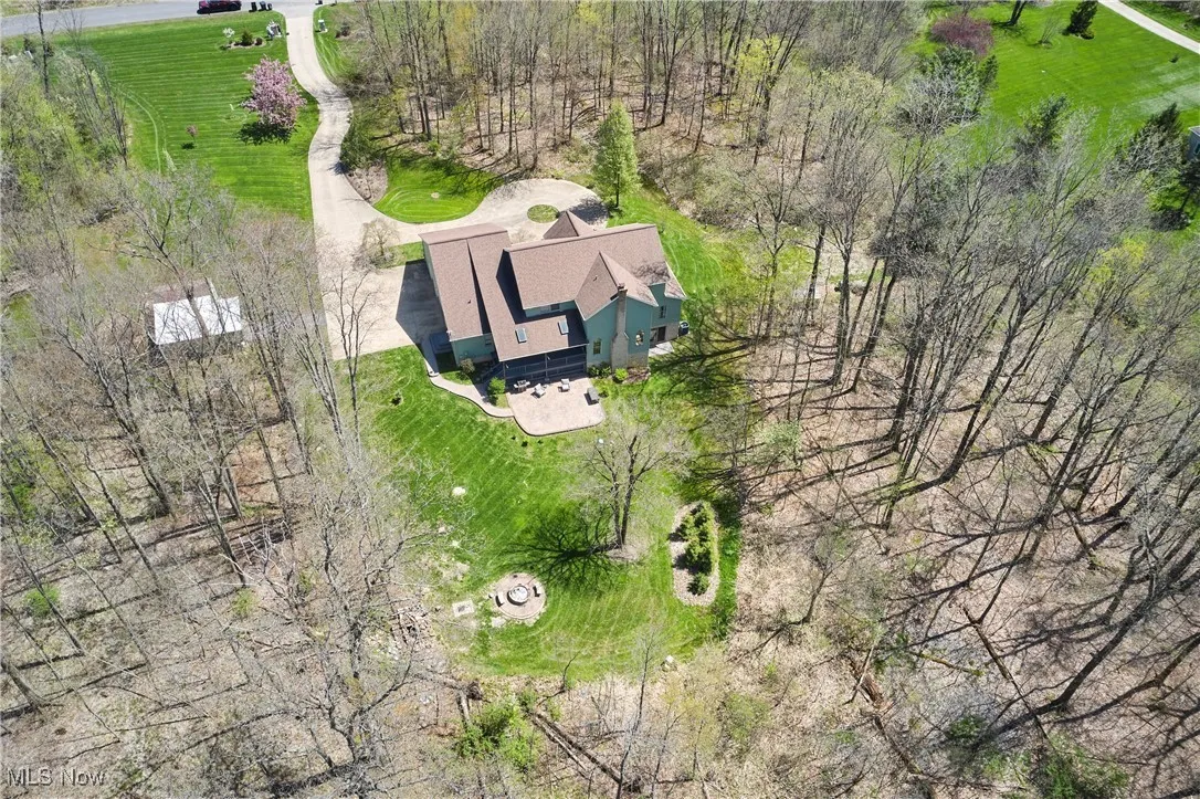 Aerial view of property's location