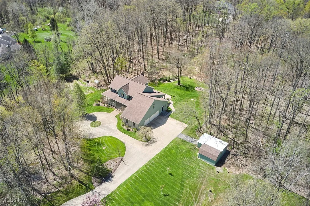 Aerial view of property's location