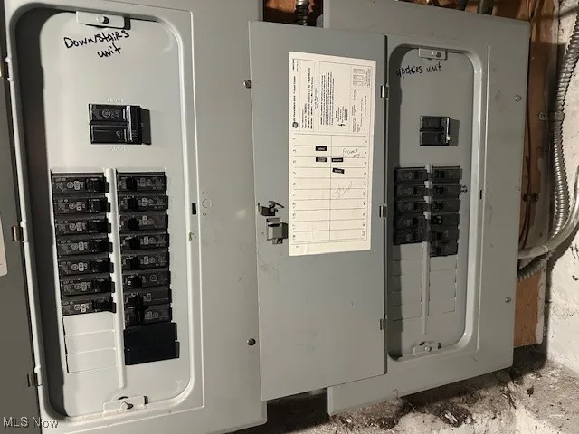 Utility room with electric panel