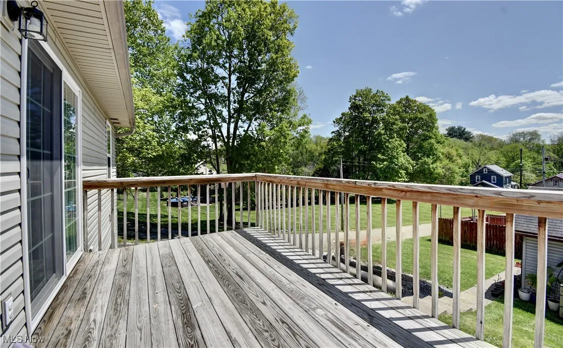 View of deck