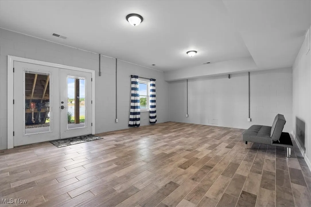 Rec room in the lower level walks out to the back patio