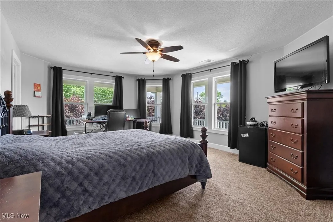 1st floor bedroom suite is located at the front of the house