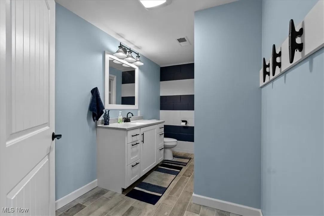 Large half bath in the lower level