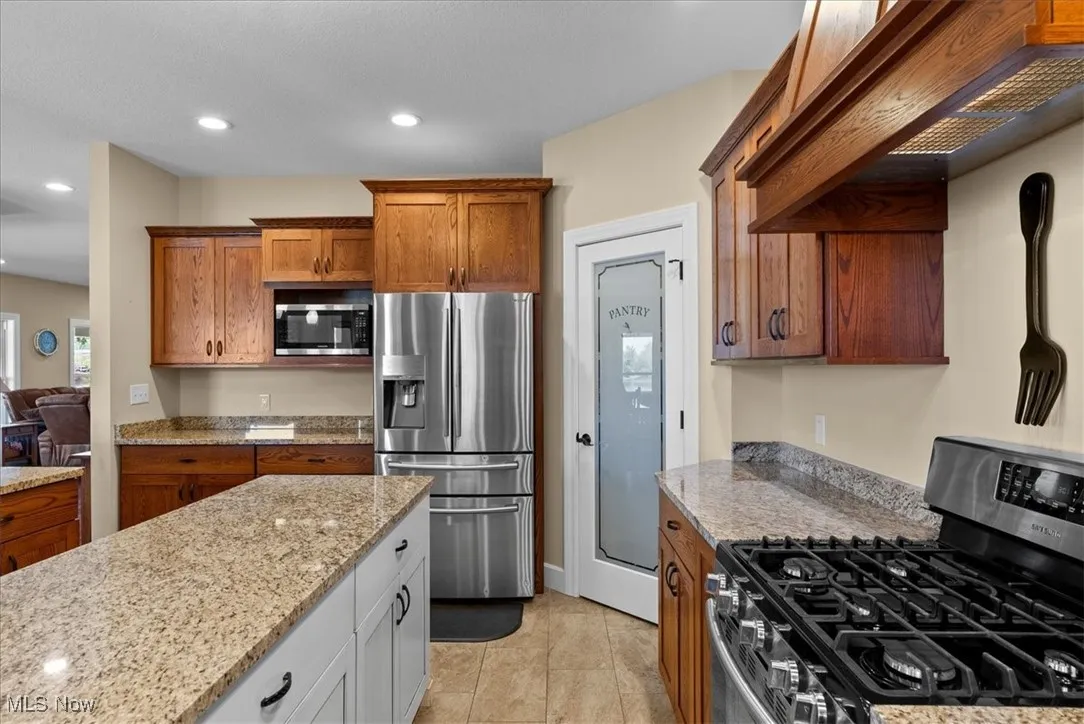 Open to the dining room & living room