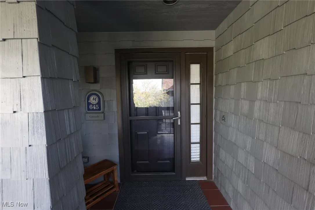 View of exterior entry
