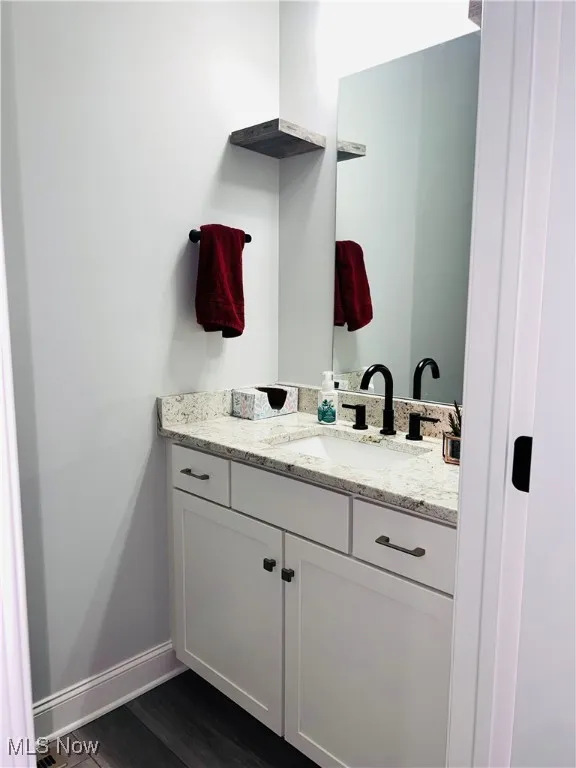 First floor half bath