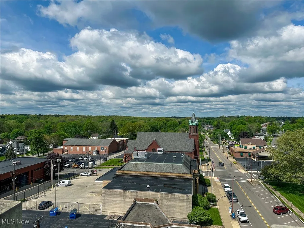 Looking west