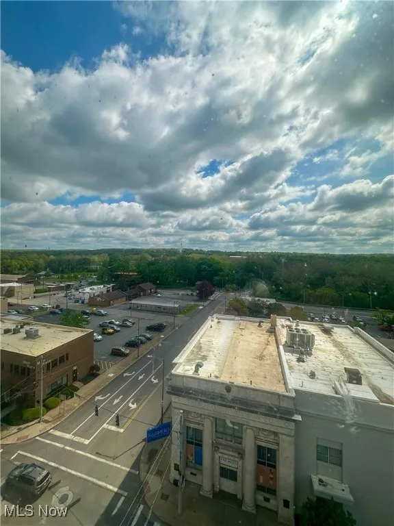 View from top floor window