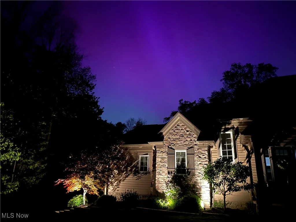 Northern Lights over the back of the house- photo from homeowner
