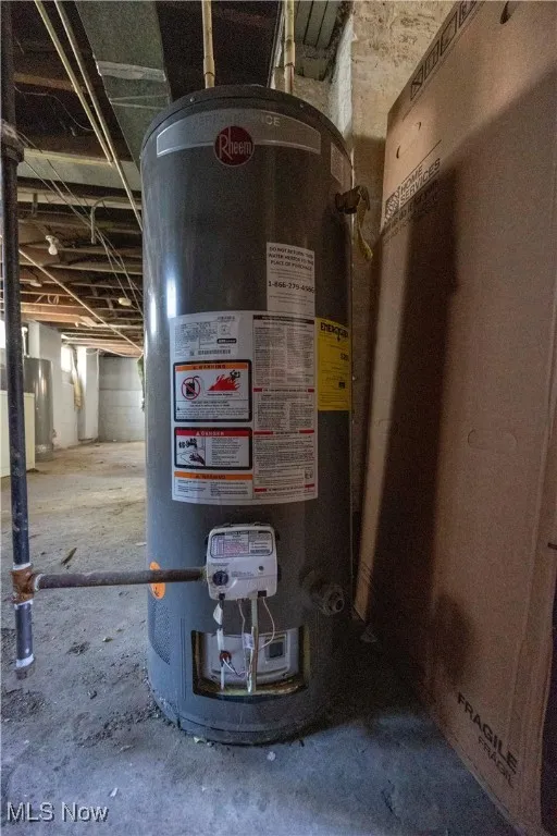 Utilities featuring water heater