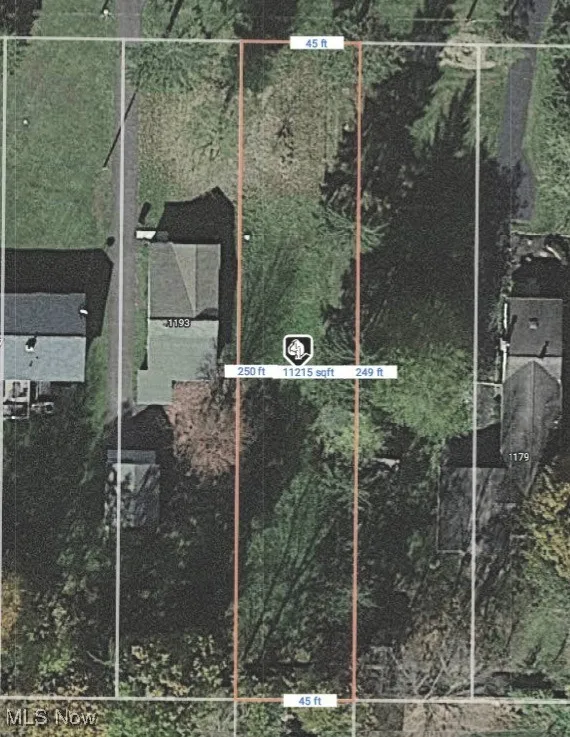 Map / location with property boundaries highlighted