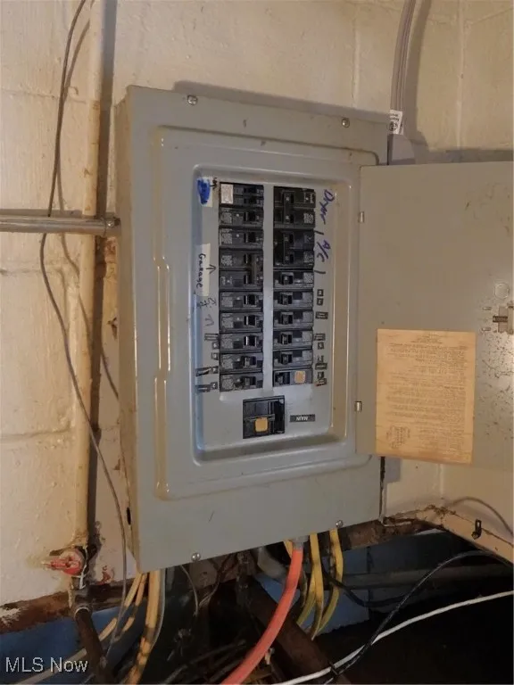 Utility room with electric panel