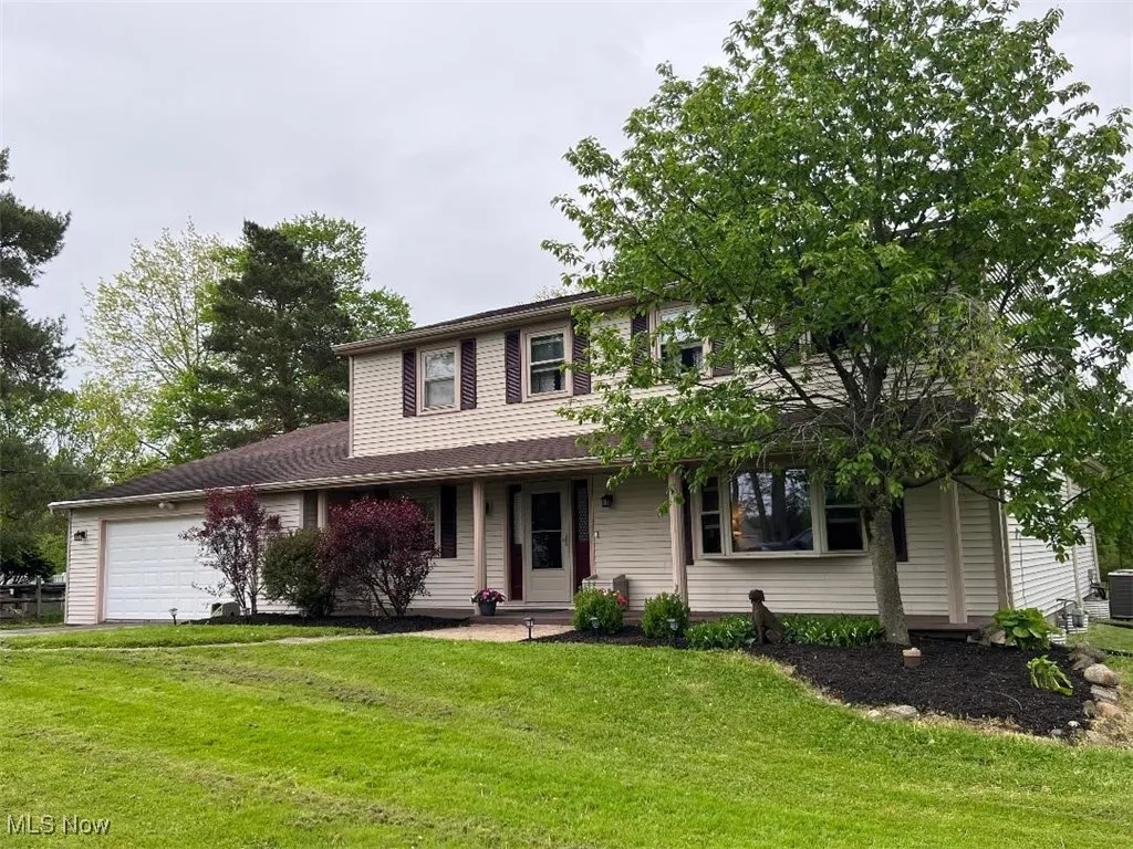Front view of the home. Lovely landscaping!
