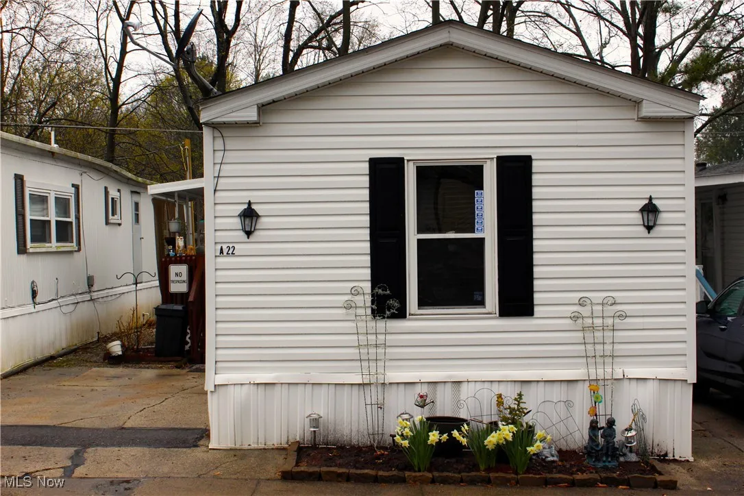 View of home's exterior with a patio area